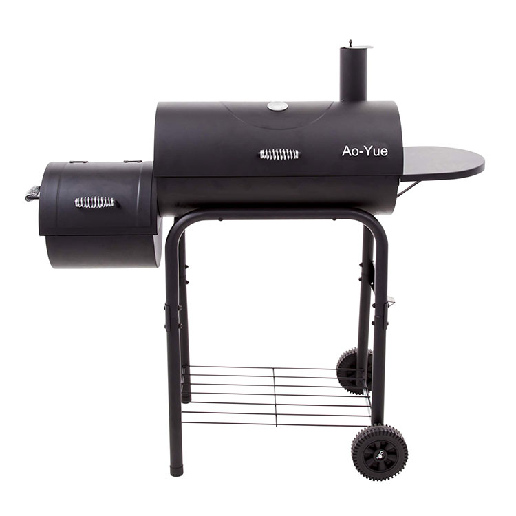 Large Portable Trolley Barrel Smoker Charcoal BBQ Grill