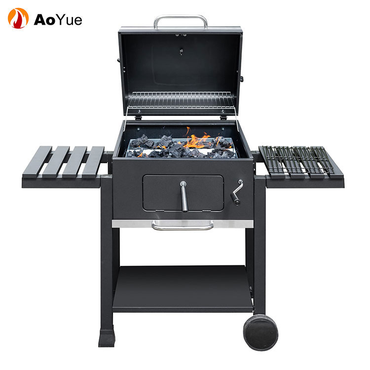 Outdoor BBQ Grill with Side Tables
