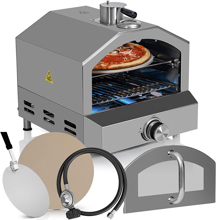 Outdoor Propane Gas BBQ Pizza Oven