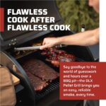Wood pellet grill smoker BBQ cooking