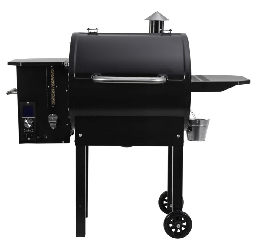 Wood pellet grill smoker with digital controls