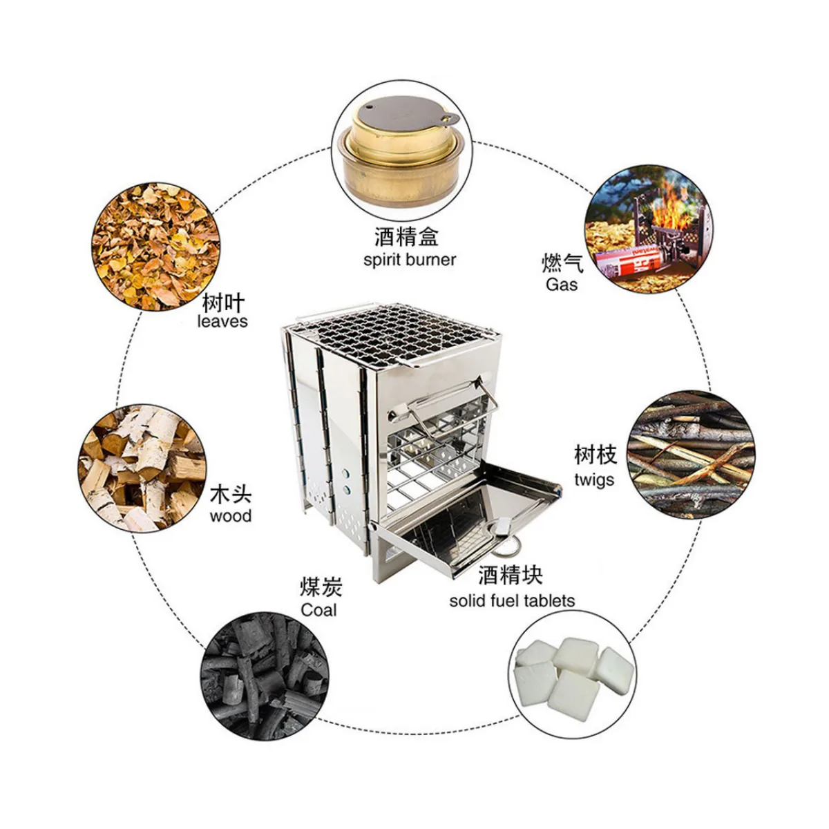 Commercial Charcoal BBQ Grill AY-FP-005 detail view 6