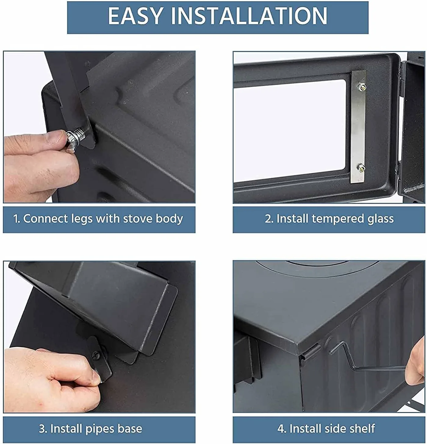 Outdoor Charcoal BBQ Grill AY-FP-014 detail view 4