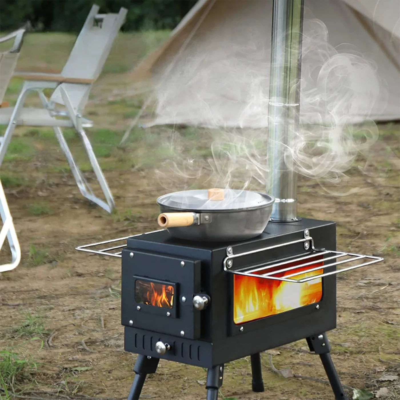Outdoor Charcoal BBQ Grill AY-FP-018 detail view 6