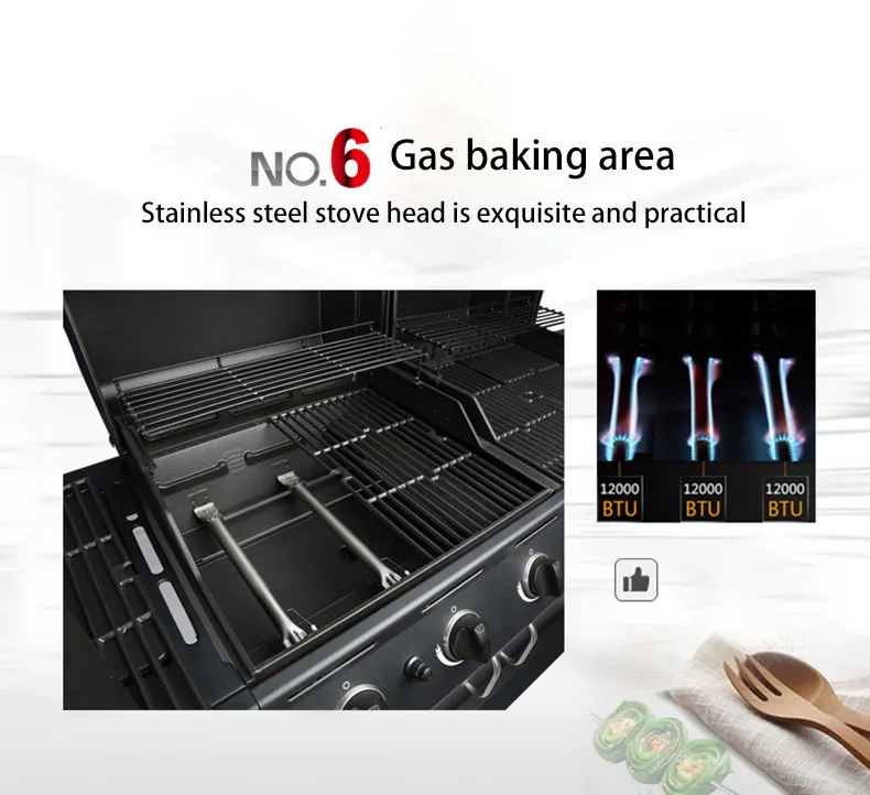 Outdoor Charcoal BBQ Grill AY-GCTY-003H detail view 6