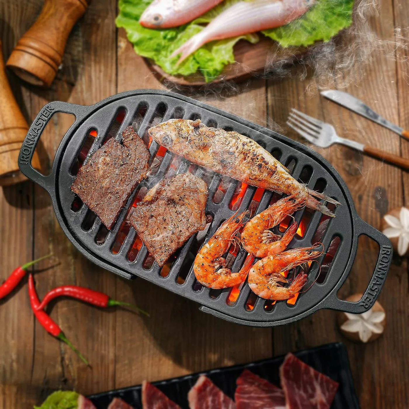 Charcoal Grill and Smoker Supplier AY-GS-015 detail view 2
