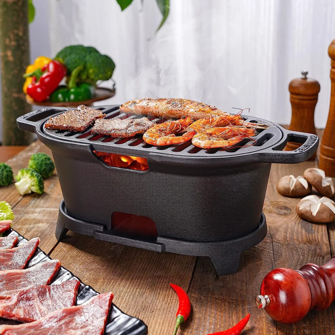 Charcoal Grill and Smoker Supplier AY-GS-015 detail view 3