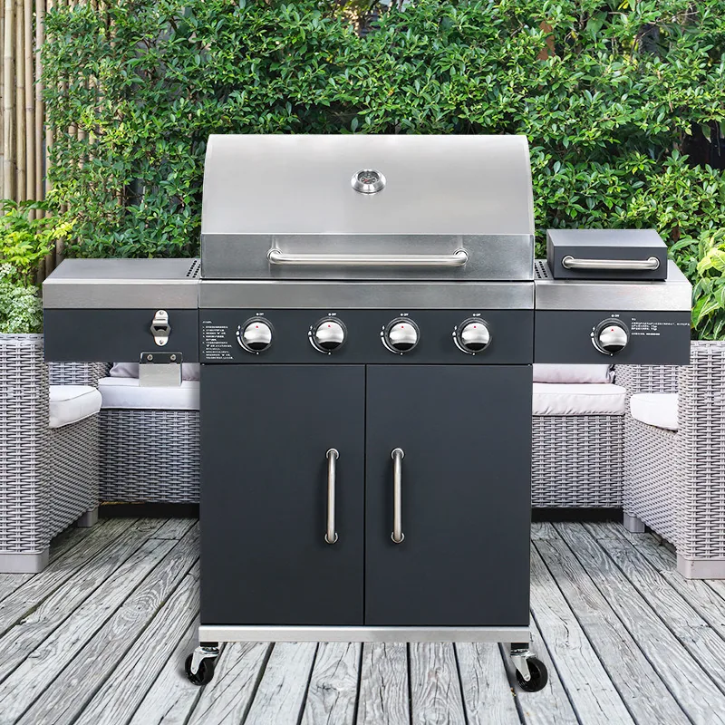 Commercial Charcoal BBQ Grill AY-QTYS-004-1B detail view 6