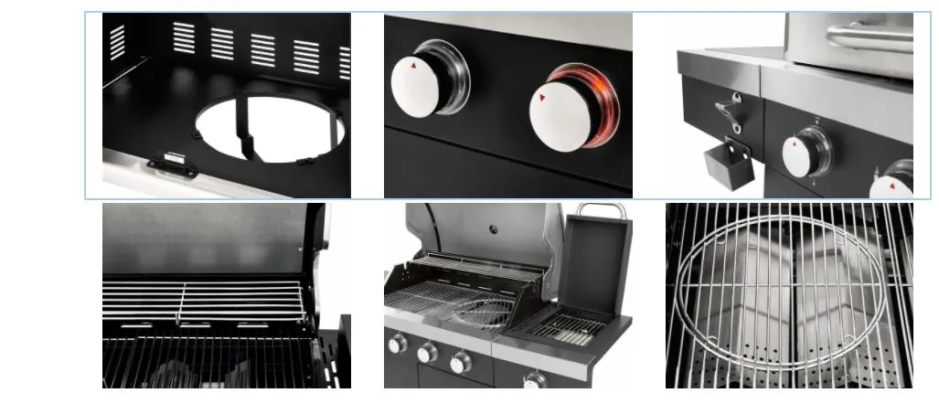 Commercial Charcoal BBQ Grill AY-QTYS-004-1B detail view 8