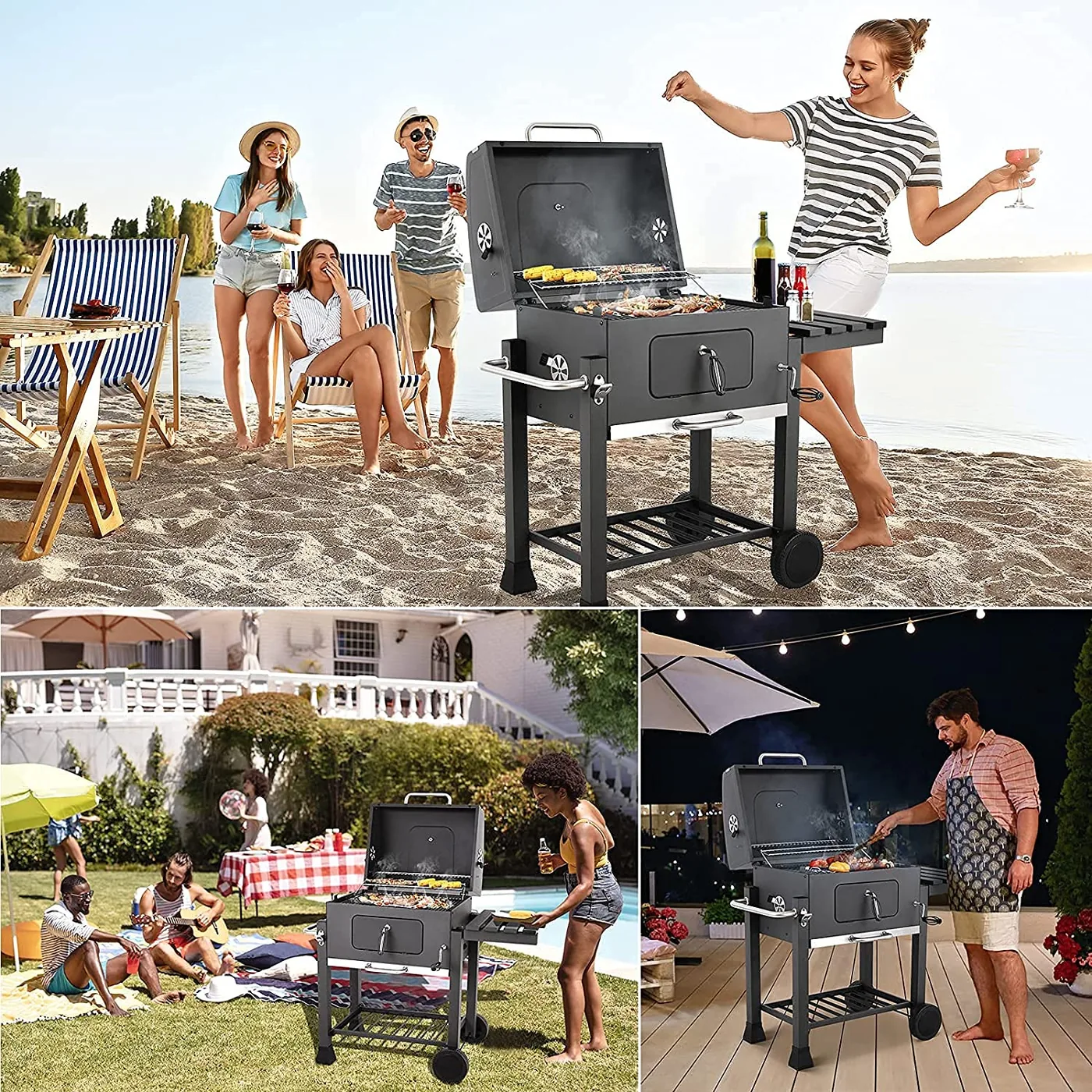 Commercial Charcoal BBQ Grill AY-TL020 detail view 9