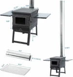 Portable Outdoor Wood Burning BBQ AY-FP-012 gallery view 4